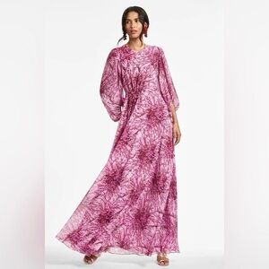 Sachin + Babi Bianca Evening Gown w/ Accent Beadwork - Shades of Pink